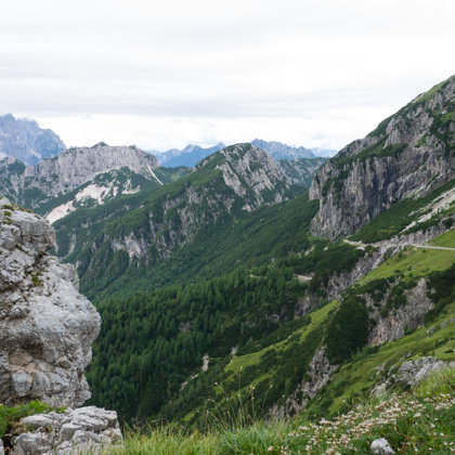 Ceļā uz Mangart kalnu, Slovēnija