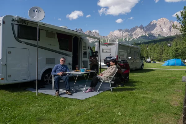 Camping Dolomiti, kurā pavadījām trīs dienas